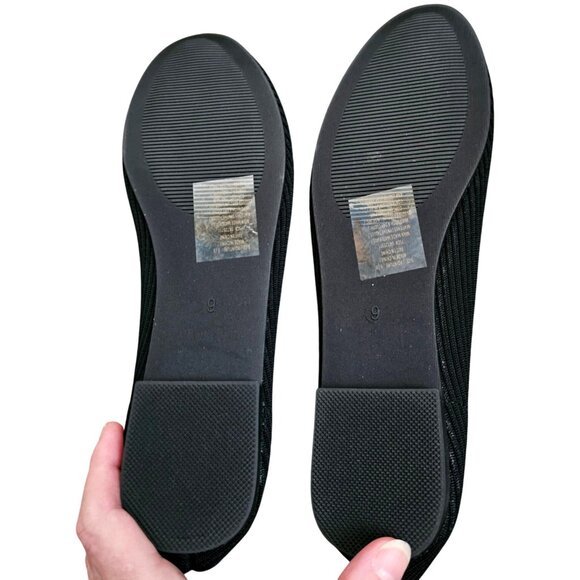 Studio 1886 Black Knit Slip-On Flats Size 9 Flexible‎ Sole Womens Casual Shoes - Picture 5 of 6